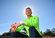 22 May 2019; Mark Travers poses for a portrait following a Republic of Ireland press conference at The Campus in Quinta do Lago, Faro, Portugal. Photo by Seb Daly/Sportsfile