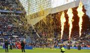 11 May 2019; The Saracens team lift the cup after the Heineken Champions Cup Final match between Leinster and Saracens at St James' Park in Newcastle Upon Tyne, England. Photo by Brendan Moran/Sportsfile