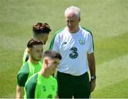 22 May 2019; Republic of Ireland manager Mick McCarthy, right, talks with Sean Maguire during a Republic of Ireland training session at The Campus in Quinta do Lago, Faro, Portugal. Photo by Seb Daly/Sportsfile