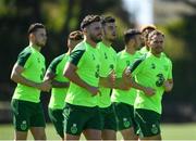 22 May 2019; Alan Judge, right, during a Republic of Ireland training session at The Campus in Quinta do Lago, Faro, Portugal. Photo by Seb Daly/Sportsfile