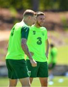 22 May 2019; Matt Doherty, right, during a Republic of Ireland training session at The Campus in Quinta do Lago, Faro, Portugal. Photo by Seb Daly/Sportsfile