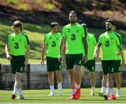 22 May 2019; Republic of Ireland players, from left, Luca Connell, Shane Duffy and Robbie Brady during a Republic of Ireland training session at The Campus in Quinta do Lago, Faro, Portugal. Photo by Seb Daly/Sportsfile
