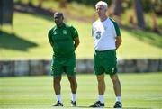 22 May 2019; Republic of Ireland manager Mick McCarthy, right, and assistant coach Terry Connor during a Republic of Ireland training session at The Campus in Quinta do Lago, Faro, Portugal. Photo by Seb Daly/Sportsfile