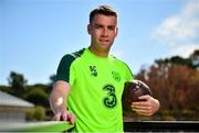 23 May 2019; Seamus Coleman poses for a portrait following a Republic of Ireland press conference at The Campus in Quinta do Lago, Faro, Portugal. Photo by Seb Daly/Sportsfile