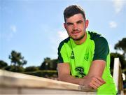 23 May 2019; John Egan poses for a portrait following a Republic of Ireland press conference at The Campus in Quinta do Lago, Faro, Portugal. Photo by Seb Daly/Sportsfile