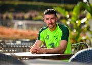 23 May 2019; Enda Stevens poses for a portrait following a Republic of Ireland press conference at The Campus in Quinta do Lago, Faro, Portugal. Photo by Seb Daly/Sportsfile