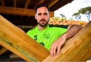 23 May 2019; Greg Cunningham poses for a portrait following a Republic of Ireland press conference at The Campus in Quinta do Lago, Faro, Portugal. Photo by Seb Daly/Sportsfile