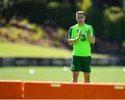 23 May 2019; Seamus Coleman during a Republic of Ireland training session at The Campus in Quinta do Lago, Faro, Portugal. Photo by Seb Daly/Sportsfile