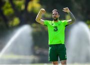 23 May 2019; Shane Duffy during a Republic of Ireland training session at The Campus in Quinta do Lago, Faro, Portugal. Photo by Seb Daly/Sportsfile
