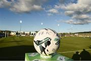 20 May 2019; A general view of the Match ball before the SSE Airtricity League Premier Division match between Finn Harps v Shamrock Rovers at Finn Park in Ballybofey, Co Donegal. Photo by Oliver McVeigh/Sportsfile
