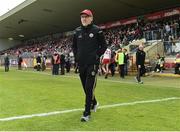 12 May 2019; Tyrone Manager Mickey Harte before the Ulster GAA Football Senior Championship preliminary round match betweenTyrone and Derry at Healy Park, Omagh in Tyrone. Photo by Oliver McVeigh/Sportsfile