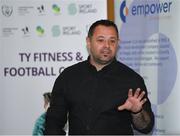 23 May 2019; Former Republic of Ireland international Andy Reid speaks at the 2019 FAI / Fingal TY Course Graduation at Blanchardstown Civic Office in Dublin. Photo by Harry Murphy/Sportsfile