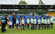 19 May 2019; Italy players with mascots prior to the 2019 UEFA U17 European Championship Final match between Netherlands and Italy at Tallaght Stadium in Dublin, Ireland. Photo by Seb Daly/Sportsfile