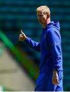 24 May 2019; Head coach Leo Cullen during the Leinster captain's run at Celtic Park in Glasgow, Scotland. Photo by Ramsey Cardy/Sportsfile