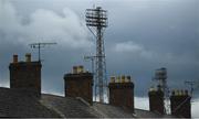 24 May 2019; The floodlights are seen over terraced housing prior to the SSE Airtricity League Premier Division match between Dundalk and St Patrick's Athletic at Oriel Park in Dundalk, Co Louth. Photo by Harry Murphy/Sportsfile