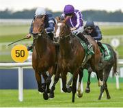24 May 2019; Constantinople, with Ryan Moore up, on their way to winning the Kerrygold Gallinule Stakes from second place Buckhurst with Donnacha O'Brien at The Curragh Racecourse in Kildare. Photo by Matt Browne/Sportsfile