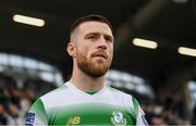 24 May 2019; Jack Byrne of Shamrock Rovers prior to the SSE Airtricity League Premier Division match between Shamrock Rovers and Cork City at Tallaght Stadium in Dublin. Photo by Stephen McCarthy/Sportsfile