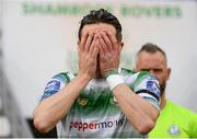 24 May 2019; Ronan Finn of Shamrock Rovers prior to the SSE Airtricity League Premier Division match between Shamrock Rovers and Cork City at Tallaght Stadium in Dublin. Photo by Stephen McCarthy/Sportsfile