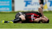 24 May 2019; Dinny Corcoran of Bohemians after suffering an injury during the SSE Airtricity League Premier Division match between Bohemians and Sligo Rovers at Dalymount Park in Dublin. Photo by Michael P Ryan/Sportsfile