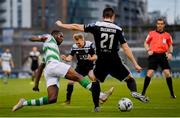 24 May 2019; Daniel Carr of Shamrock Rovers in action against Conor McCarthy of Cork City during the SSE Airtricity League Premier Division match between Shamrock Rovers and Cork City at Tallaght Stadium in Dublin. Photo by Stephen McCarthy/Sportsfile