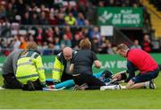 24 May 2019; Dante Leverock of Sligo Rovers receives treatment during the SSE Airtricity League Premier Division match between Bohemians and Sligo Rovers at Dalymount Park in Dublin. Photo by Michael P Ryan/Sportsfile