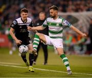24 May 2019; Greg Bolger of Shamrock Rovers in action against James Tilley of Cork City during the SSE Airtricity League Premier Division match between Shamrock Rovers and Cork City at Tallaght Stadium in Dublin. Photo by Stephen McCarthy/Sportsfile