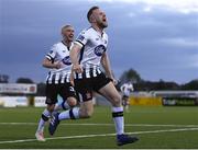 24 May 2019; Seán Hoare of Dundalk celebrates after scoring his side's first goal during the SSE Airtricity League Premier Division match between Dundalk and St Patrick's Athletic at Oriel Park in Dundalk, Co Louth. Photo by Harry Murphy/Sportsfile