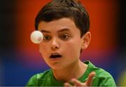 25 May 2019; Patrick Murphy from St Marys, Co. Sligo, competing in the Table Tennis Under 13 Boys event during Day 1 of the Aldi Community Games May Festival, which saw over 3,500 children take part in a fun-filled weekend at the University of Limerick. Photo by Harry Murphy/Sportsfile