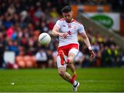 25 May 2019; Matthew Donnelly of Tyrone scores a point during the Ulster GAA Football Senior Championship Quarter-Final match between Antrim and Tyrone at the Athletic Grounds in Armagh. Photo by Oliver McVeigh/Sportsfile