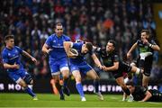 25 May 2019; Garry Ringrose of Leinster is tackled by Adam Hastings of Glasgow Warriors during the Guinness PRO14 Final match between Leinster and Glasgow Warriors at Celtic Park in Glasgow, Scotland. Photo by Brendan Moran/Sportsfile