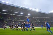 25 May 2019; Jack Conan of Leinster wins possession of a lineout during the Guinness PRO14 Final match between Leinster and Glasgow Warriors at Celtic Park in Glasgow, Scotland. Photo by Ramsey Cardy/Sportsfile