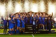25 May 2019; The Leinster team celebrate with the cup after the Guinness PRO14 Final match between Leinster and Glasgow Warriors at Celtic Park in Glasgow, Scotland. Photo by Ramsey Cardy/Sportsfile