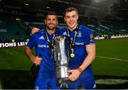 25 May 2019; Rob Kearney and Garry Ringrose of Leinster with the cup after the Guinness PRO14 Final match between Leinster and Glasgow Warriors at Celtic Park in Glasgow, Scotland. Photo by Ramsey Cardy/Sportsfile