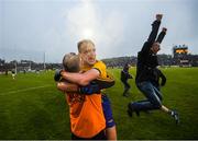25 May 2019; Enda Smith of Roscommon celebrates following the Connacht GAA Football Senior Championship Semi-Final match between Mayo and Roscommon at Elverys MacHale Park in Castlebar, Mayo. Photo by Stephen McCarthy/Sportsfile