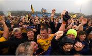 25 May 2019; Enda Smith of Roscommon celebrates with supporters following the Connacht GAA Football Senior Championship Semi-Final match between Mayo and Roscommon at Elverys MacHale Park in Castlebar, Mayo. Photo by Stephen McCarthy/Sportsfile