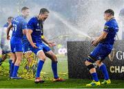 25 May 2019; Jonathan Sexton, left, and Luke McGrath of Leinster following the Guinness PRO14 Final match between Leinster and Glasgow Warriors at Celtic Park in Glasgow, Scotland. Photo by Ramsey Cardy/Sportsfile