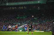 25 May 2019; Jonathan Sexton of Leinster kicks a penalty during the Guinness PRO14 Final match between Leinster and Glasgow Warriors at Celtic Park in Glasgow, Scotland. Photo by Brendan Moran/Sportsfile
