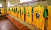 26 May 2019; A general view of the Donegal changing room before the Ulster GAA Football Senior Championship Quarter-Final match between Fermanagh and Donegal at Brewster Park in Enniskillen, Fermanagh. Photo by Oliver McVeigh/Sportsfile
