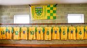 26 May 2019; A general view of the Donegal changing room before the Ulster GAA Football Senior Championship Quarter-Final match between Fermanagh and Donegal at Brewster Park in Enniskillen, Fermanagh. Photo by Oliver McVeigh/Sportsfile