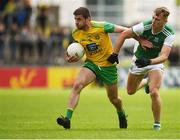 26 May 2019; Daire O'Baoill of Donegal in action against Ultan Kelm of Fermanagh during the Ulster GAA Football Senior Championship Quarter-Final match between Fermanagh and Donegal at Brewster Park in Enniskillen, Fermanagh. Photo by Philip Fitzpatrick/Sportsfile