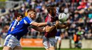 26 May 2019; Kevin Maguire of Westmeath  in action against Evan O'Carroll of Laois  during the GAA Football Senior Championship Quarter-Final match between Westmeath and Laois at Bord na Mona O’Connor Park in Tullamore, Offaly. Photo by Ray McManus/Sportsfile