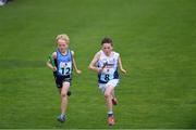 25 May 2019; David Coakley of Lucan, Co Dublin,and Daniel Downey, St Mary's Portlaoise, Co Laois, right, competing in the Girls U12 relay event during Day 1 of the Aldi Community Games May Festival, which saw over 3,500 children take part in a fun-filled weekend at University of Limerick. Photo by Piaras Ó Mídheach/Sportsfile