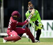 5 May 2019; Ireland wicketkeeper Mary Waldron makes a catch from Britney Cooper of West Indies during the T20 International between Ireland and West Indies at the YMCA Cricket Ground, Ballsbridge, Dublin.  Photo by Brendan Moran/Sportsfile