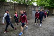 26 May 2019; Galway players arrive prior to the Leinster GAA Hurling Senior Championship Round 3A match between Galway and Wexford at Pearse Stadium in Galway. Photo by Stephen McCarthy/Sportsfile