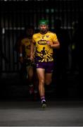 26 May 2019; Matthew O'Hanlon of Wexford leads his side out prior to the Leinster GAA Hurling Senior Championship Round 3A match between Galway and Wexford at Pearse Stadium in Galway. Photo by Stephen McCarthy/Sportsfile