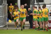 26 May 2019; Donegal captain Michael Murphy leads his team out during the Ulster GAA Football Senior Championship Quarter-Final match between Fermanagh and Donegal at Brewster Park in Enniskillen, Fermanagh. Photo by Philip Fitzpatrick/Sportsfile