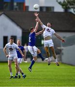 26 May 2019; Eoin Doyle of Kildare in action against Michael Quinn of Longford during the GAA Football Senior Championship Quarter-Final match between Longford and Kildare at Bord na Mona O’Connor Park in Tullamore, Offaly. Photo by Ray McManus/Sportsfile