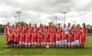 26 May 2019; Cork team ahead of the TG4 Munster Ladies Senior Football Championship Round 2 match between Cork and Waterford at Cork Institute of Technology in Cork. Photo by Eóin Noonan/Sportsfile