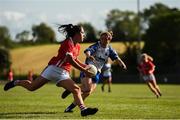 26 May 2019; Ciara O'Sullivan of Cork in action against Roisin Tobin of Waterford during the TG4 Munster Ladies Senior Football Championship Round 2 match between Cork and Waterford at Cork Institute of Technology in Cork. Photo by Eóin Noonan/Sportsfile