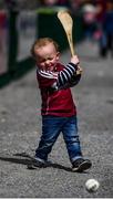 26 May 2019; Two-year-old Tommy Joyce, from Loughrea, Galway, prior to the Leinster GAA Hurling Senior Championship Round 3A match between Galway and Wexford at Pearse Stadium in Galway. Photo by Stephen McCarthy/Sportsfile
